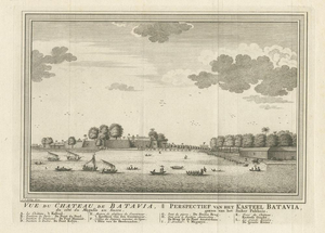 Capital Batavia in the Dutch East Indies Indonesia, 1752, Paper