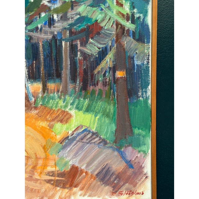 Gustaf Höglund, Spår, 1950s, Oil Painting on Canvas, Framed For Sale - Image 8 of 18