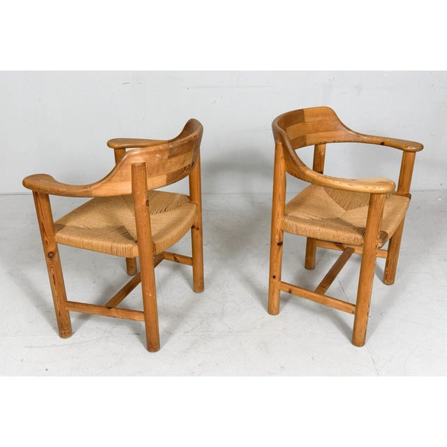 Dining Chairs in Pine and Paper Cord by Rainer Daumiller and Poultries Pedersen for Grammrode, 1970s, Denmark, Set of 4 For Sale - Image 12 of 17