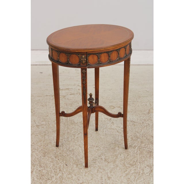 John Widdicomb John Widdicomb Vintage Neoclassical Occasional Table For Sale - Image 4 of 16