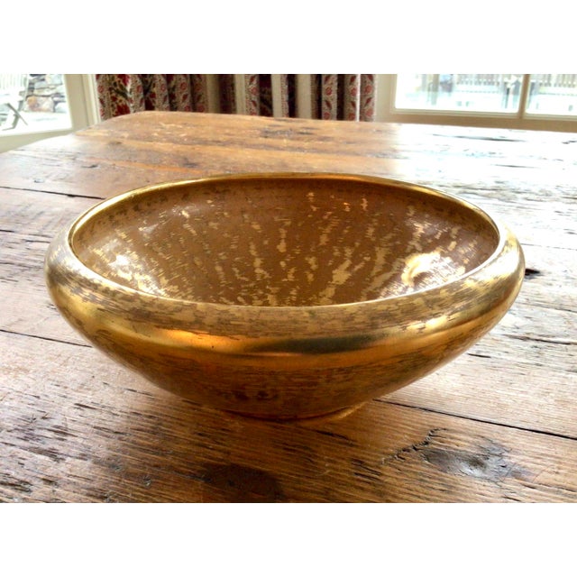 Vintage Stangl Pottery Gold Decorative Bowl Chairish