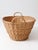 Brown Antique French Country Wicker Laundry Basket For Sale - Image 8 of 14