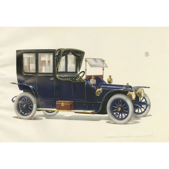 Panhard Et Levassor Coupe Avant Torpedo Car, 1914, Paper For Sale - Image 3 of 6
