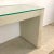Modern Linen Console Table With Glass Top For Sale - Image 9 of 13
