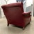 American Art Deco Club Chair & Ottoman in Red Naugahyde - a Pair For Sale - Image 4 of 13