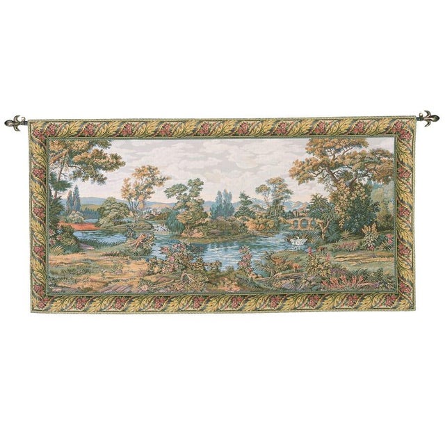 This beautiful tapestry is woven on a jacquard loom by skilled weavers, keeping alive the centuries old tradition of...