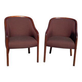 Ward Bennett for Brickell Arm Chairs For Sale