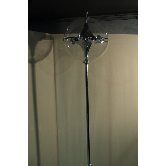 Space Age Italian Acrylic Glass and Steel Floor Lamp from OfficinadiRicerca, 1960s For Sale - Image 11 of 18