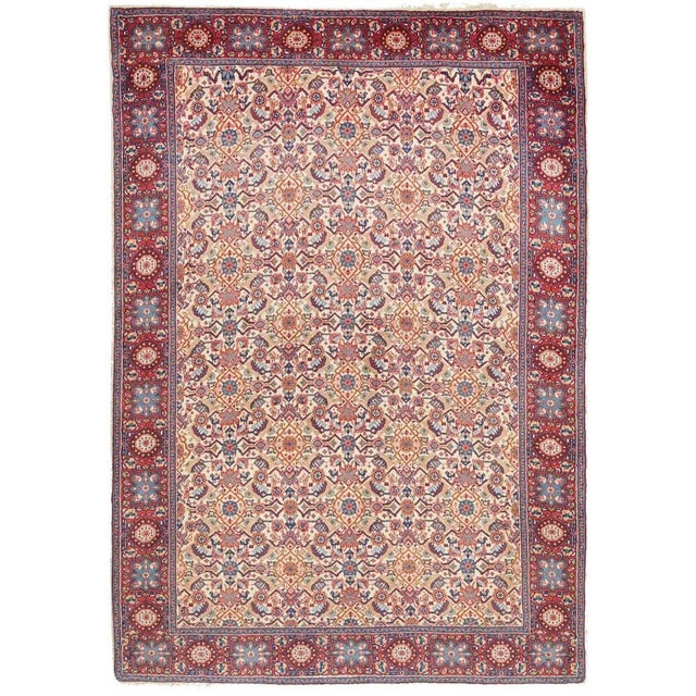 Hand-knotted Sarough rug | Knot density: approx. 300.000 knots/m² | Size: 105 x 150 cm | Pile: 100% virgin wool | Warp:...