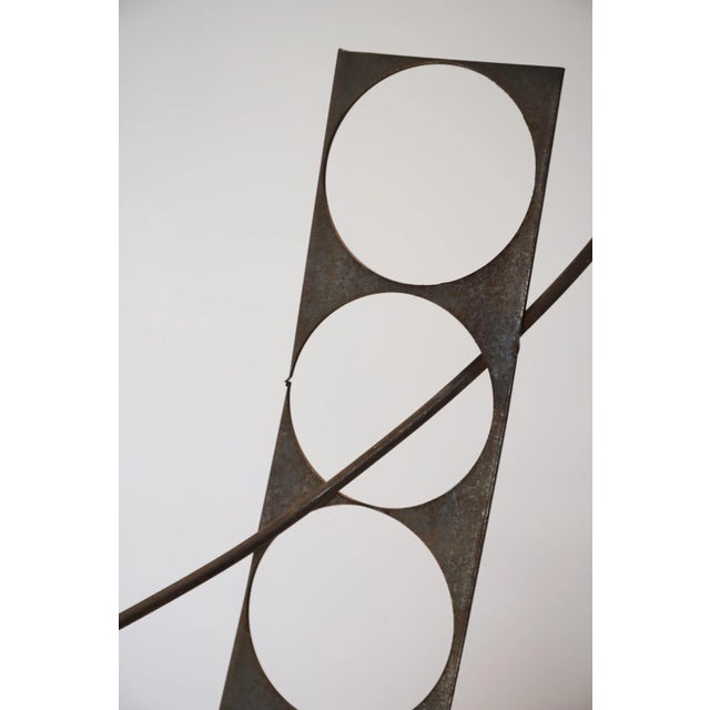 Metal Contemporary Steel Table Top Sculpture For Sale - Image 7 of 9