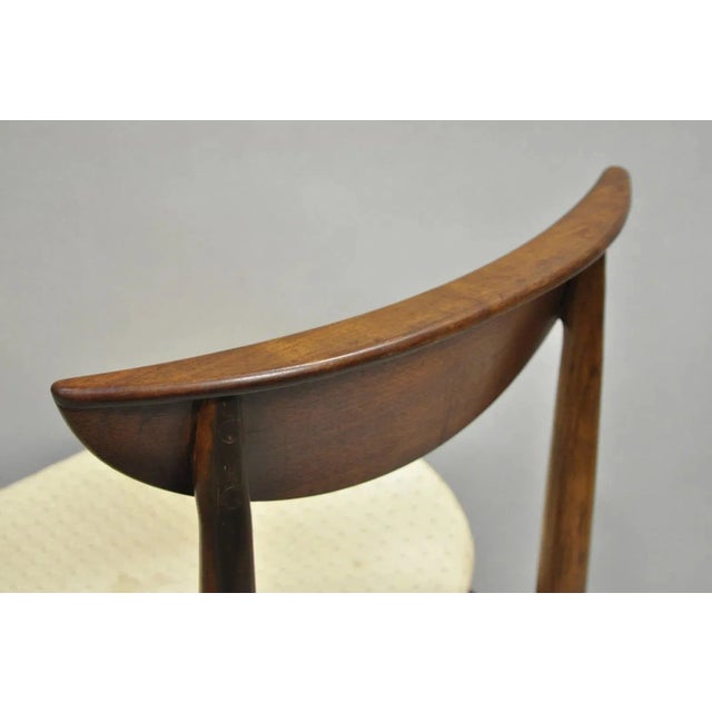 Vintage Lane Perception Mid Century Modern Walnut Dining Side Chair For Sale - Image 12 of 12