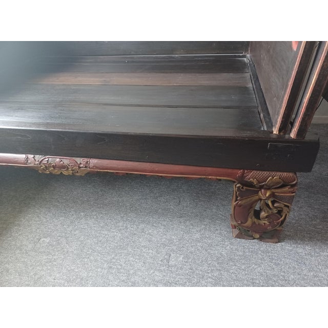 Mid 18th Century Mid 18th Century Chinese Vintage Wedding Bed For Sale - Image 5 of 7