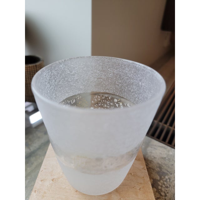 Contemporary Japanese Gold Leaf & Silver Leaf Glass Tumbler by Syoichiro Iwasawa - One-of-a-Kind For Sale - Image 11 of 14