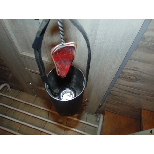 Vintage Metal Lamp, 1980s For Sale - Image 4 of 9