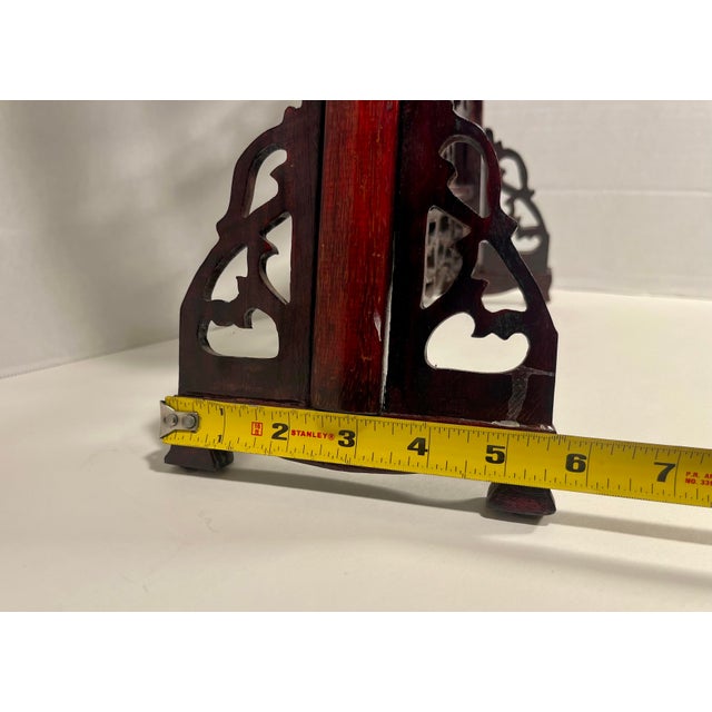 Vintage Chinese Oriental Silk Embroidery Cat and Mantis Double-Sided Wood Framed For Sale - Image 9 of 9