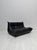 Animal Skin Vintage Togo Sofa in Black Leather by Michel Ducaroy for Ligne Roset, 1990s, Set of 4 For Sale - Image 7 of 18
