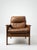 Vintage Brutalist Leather Armchair, 1960s, in Very Good conditions. Designed 1960 to 1969