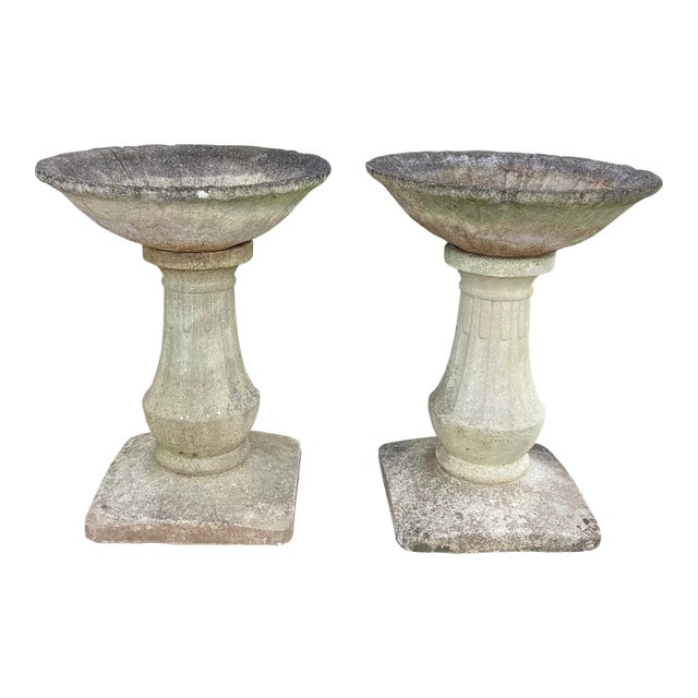 French Antique Garden Urns/Pair For Sale