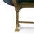 Vintage Butter Yellow Painted Trestle Sofa Table With Scalloped Top For Sale - Image 12 of 18