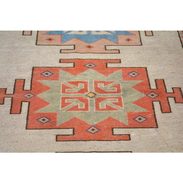 Vintage Turkish Anatolian Hand Knotted Wool Rug, 4'x6' For Sale - Image 4 of 4