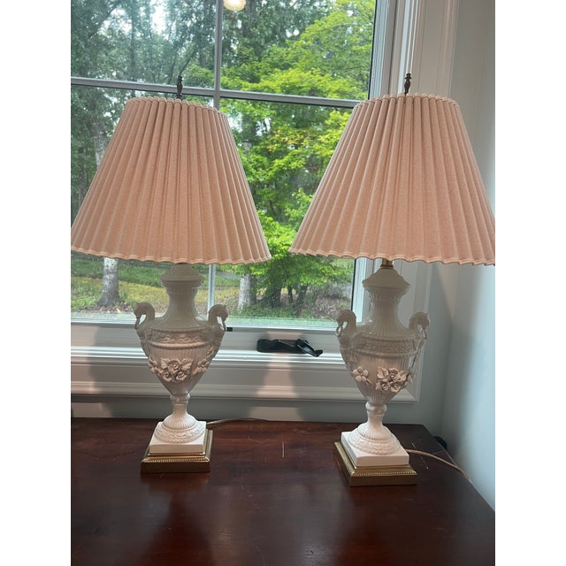 Late 20th Century Late 20th Century Frederick Cooper Urn Lamps - a Pair For Sale - Image 5 of 9