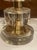 Early 21st Century Pair of Murano Clear Glass and Brass Disc Lamps For Sale - Image 5 of 10