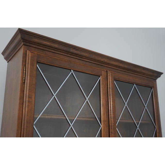 Ethan Allen Maple Secretary Desk Bookcase Top For Sale - Image 14 of 18