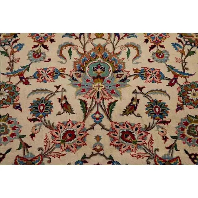 1960s Old Persian Kashan Rug 13’0″ X 16’3″ For Sale - Image 10 of 11