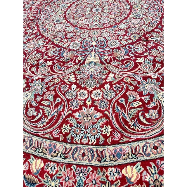 8' Round Trabiz Style Area Rug - 501534 For Sale - Image 9 of 12