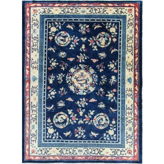 Antique Art Deco Dragon Chinese Rug For Sale