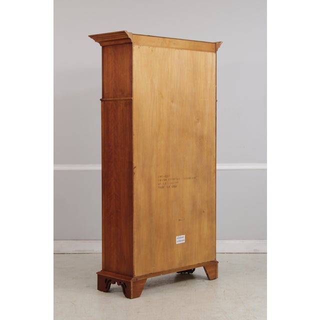 Pair of Lexington Irish Country Cherry Tall Bookcases For Sale - Image 16 of 18
