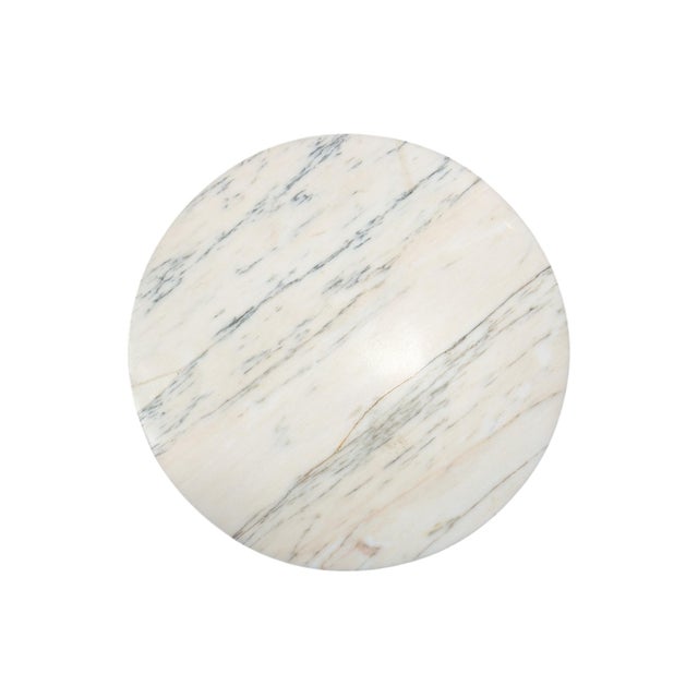 Round Coffee Table with Marble Base, 1950s For Sale - Image 4 of 7