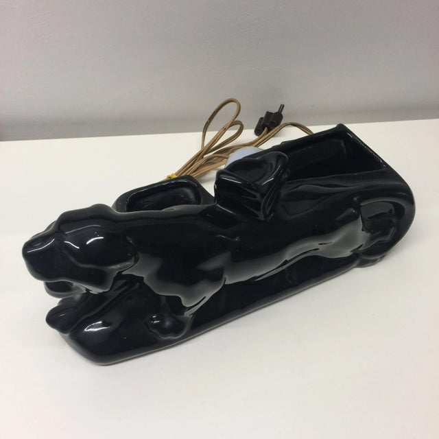 This accent Art Deco table lamp is made from ceramic. Excellent vintage condition. European Plug (up to 250V).The wiring...