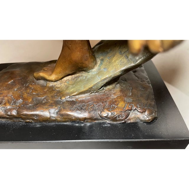 Large Vintage Milton Elting Hebald American Embrace Bronze Nude Sculpture Statue For Sale - Image 10 of 14