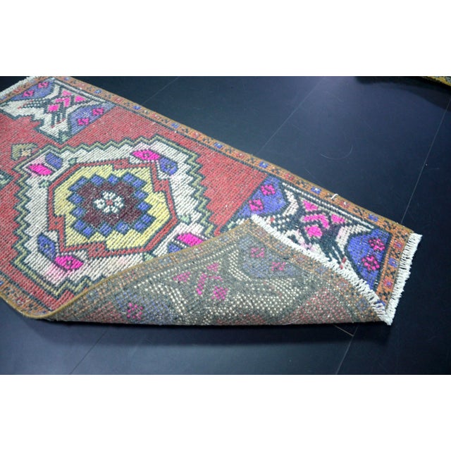 1960s Vintage Bohemian Turkish Rug For Sale - Image 5 of 6