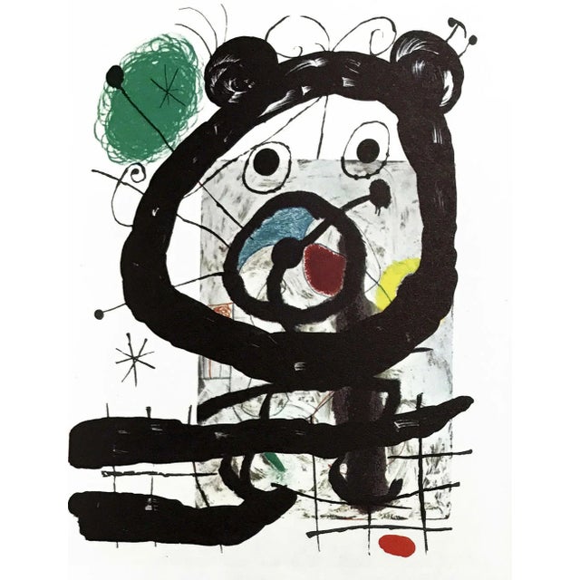 Joan Miro Original Lithograph Dm12151 Derriere Le Miroir 1965 For Sale