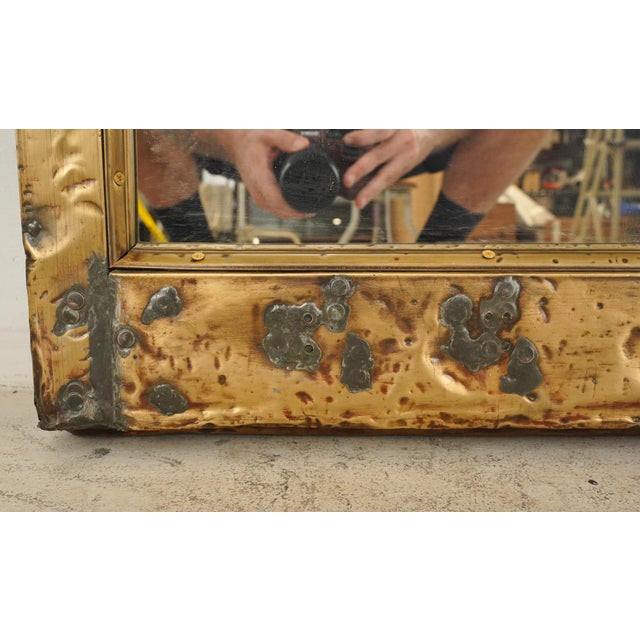 Toy Building Muntz Metal Window Frame Mirror 43.875 X 47.25 In. For Sale - Image 6 of 9