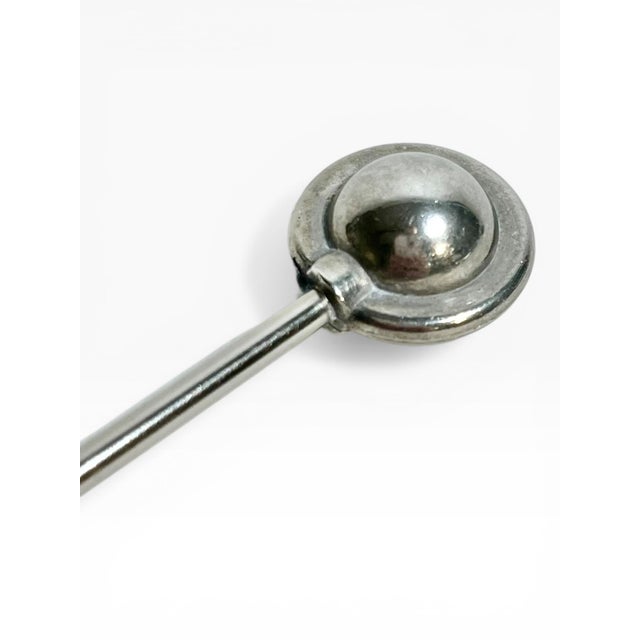 Art Deco Vintage French Stainless Cocktail Swizzle Sticks - Set of 8 For Sale - Image 3 of 6