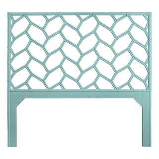 Silas Headboard Queen - Turquoise For Sale