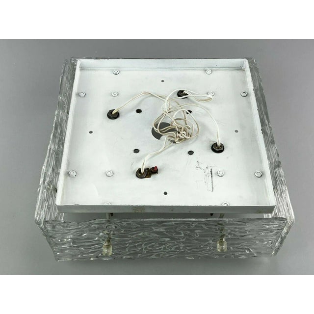 1960s lamp ceiling lamp kalmar franken ice glass design Item: ceiling lamp Manufacturer: Kalmar Condition: good Era:...