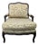 Louis XV Style Upholstered Bergère Lounge Chair For Sale
