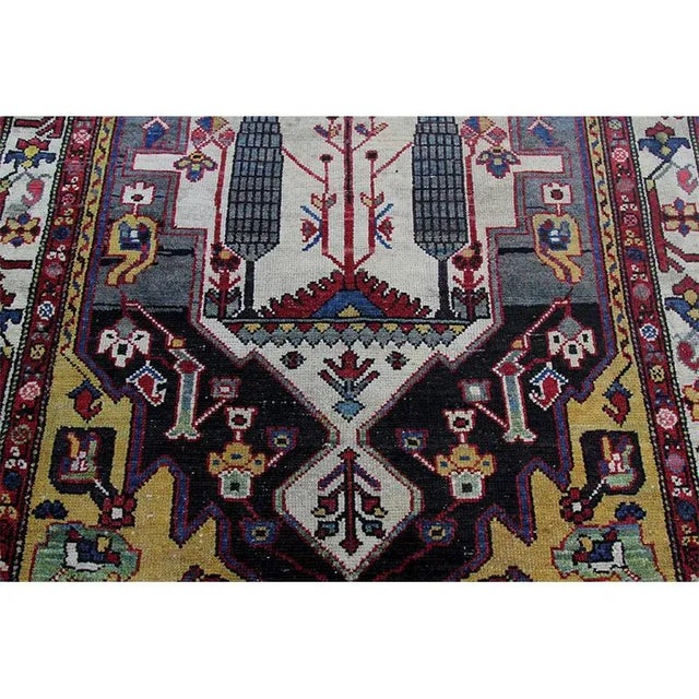 1990s Handwoven Persian Bakhtiari Area Rug 4'7" X 11'3" For Sale - Image 5 of 9