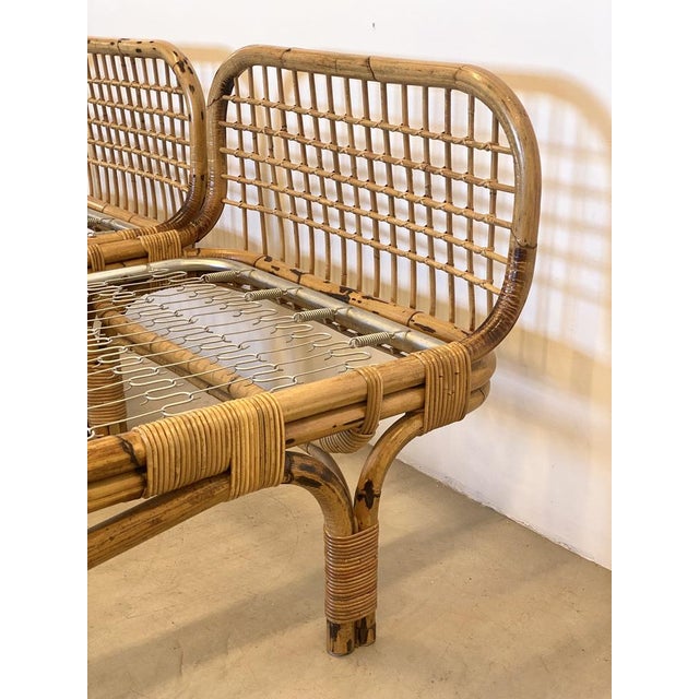 Set of Bamboo Daybeds by Tito Agnoli, 1970 For Sale - Image 9 of 17