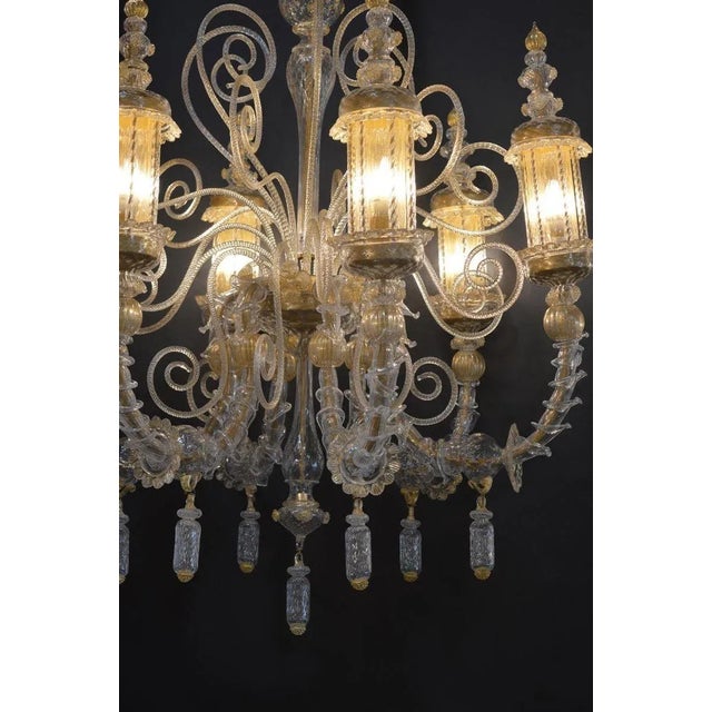 1990s Italian Murano Glass Chandelier. For Sale In Los Angeles - Image 6 of 11