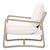 Textile Performance White Boucle Sling Hamlin Club Chair by Essentials for Living For Sale - Image 7 of 11