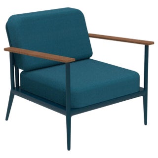 Nature Navy Lounge Chair by Mowee For Sale