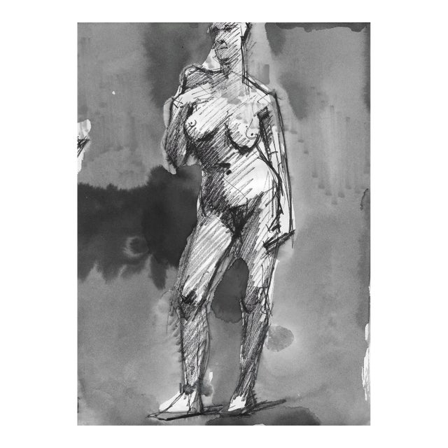 1970s Female Nude Painting by John Reilly For Sale