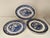 Early 20th century Blue Willow transferware consisting of dinner plates, luncheon/salad plates and an oval serving...