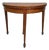 Louis XVI Style Mahogany and Green Felt Half-Moon Game Table For Sale