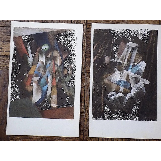 Brown Vintage Mid 20th Century Abstract Lithographs-Fritz Winter-Set of 16 For Sale - Image 8 of 11